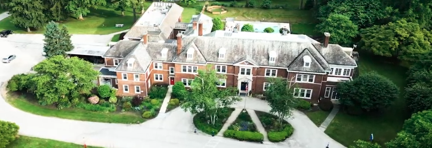 Aerial view of campus